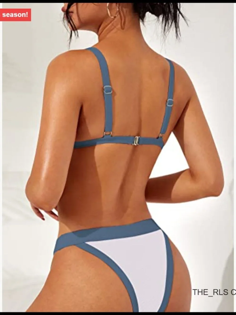 Triangle Bikini Set with Removable Padding and Brazilian Coverage